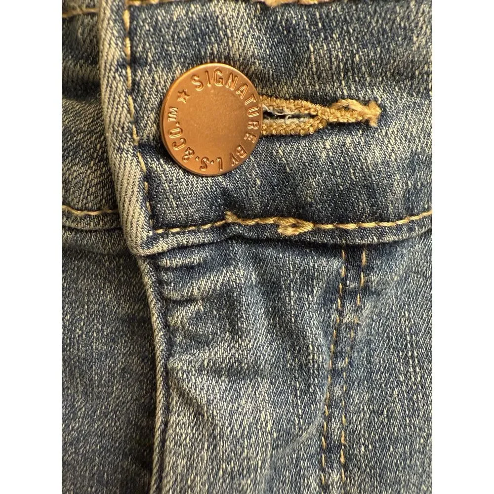 levi strauss signature gold Blue jeans mens totally shaping Straight 35x30‎